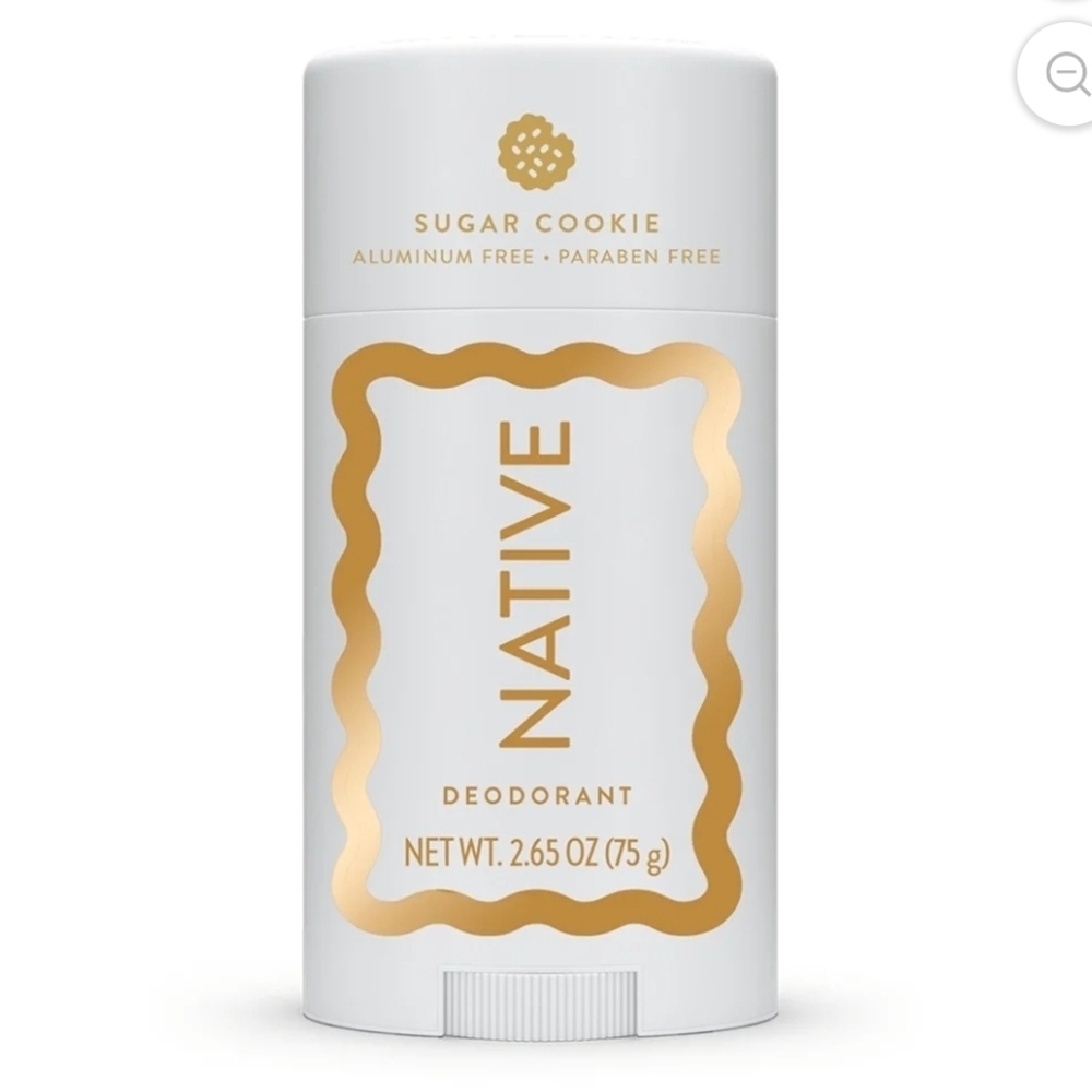 Native Sugar Cookie Deodorant - White & Gold Foil